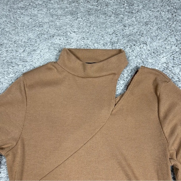 21 Saints Boydsuit Womens Small Long Sleeve Choker Neck Cut Out Sexy Party Out - Picture 2 of 4